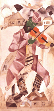 Marc Chagall, "Music,†1920, tempera, gouache and opaque white on canvas, the State Tretyakov Gallery, Moscow. ©2008 Artists Rights Society (ARS), New York / ADAGP, Paris.