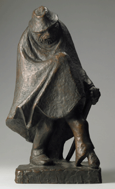 Ernst Barlach (German, 1870‱938), "One-legged Man,†1934, bronze, museum purchase, John Maclean Magie, Class of 1892, and Gertrude Magie Fund. ⁂ruce M. White photo