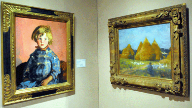 Robert Henri's oil "Blonde Mary,†1927, and Robert Vonnoh's "Tending the Flock†were among the selections at Godel & Co., New York City.