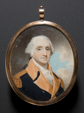 The miniature watercolor on ivory portrait of the president painted by Robert Field in 1801 that brought $336,000 was consigned by the brother of the consignor of its mate that sold for $303,000 at Skinner in November.