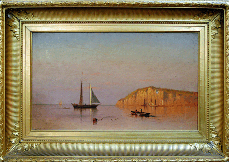 An 1876 oil on canvas seascape by New Bedford artist Charles Henry Gifford sold for $65,520. 