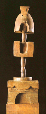 Constantin Brancusi (1876‱957), "Madame L.R. (Portrait De Madame L.R.),†circa 1914‱7, wood sculpture, 47¼ by 13¾ inches, brought $37,762,472 (world record for the artist at auction).