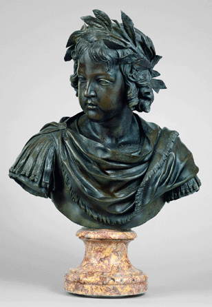 Jacques Sarazin (1592‱660), "Louis XIV at the Age of Five,†circa 1643, bronze, 17 7/8  inches tall. Musée du Louvre, Paris.
