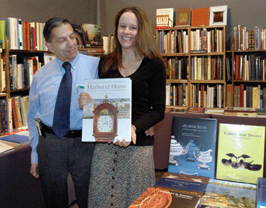Rick Russack and Judy Loto of Russack & Loto Books, LLC, Northwood, N.H., with a copy of a newly published reference book.