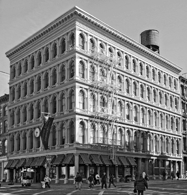 E.V. Haughwout Building, 1857, designated as a landmark November 23, 1965. New-York Historical Society. ⁊ennifer Williams photo