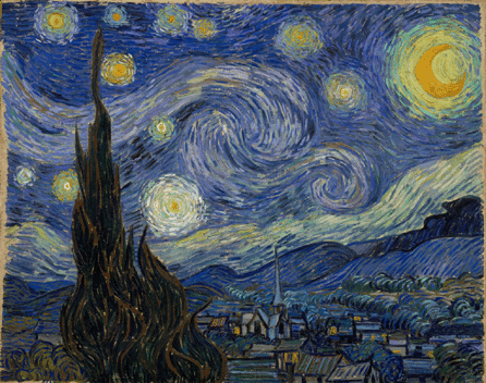 Vincent van Gogh, "The Starry Night,†1889. The Museum of Modern Art, New York City.