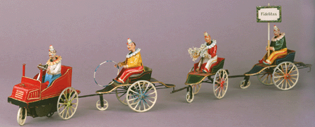 The top lot of the auction was the Marklin clown car from 1909 that was estimated at $30/40,000. Rarely seen outside of books, it brought a record price of $103,500, selling to an anonymous buyer from Europe.
