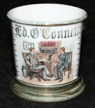 This rare lawyer's occupational shaving mug was bid to an impressive $7,762.