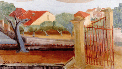 "Cagnes-sur-Mer,†an oil on canvas by Boris Grigoriev, was another lot to capture the attention of buyers, selling to the telephones at $45,600.