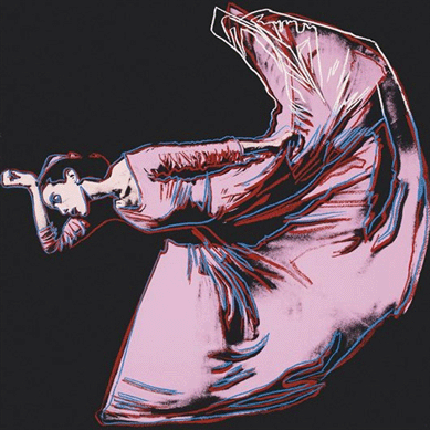 Andy Warhol's "The Kick (Martha Graham)†serigraph, 1986, went to a gallery bidder for $14,750. 