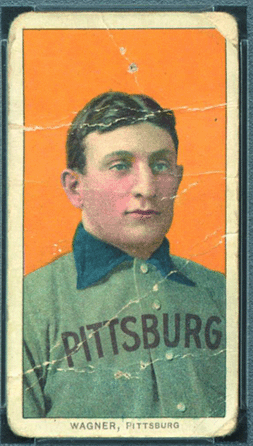 "The All Star Cafe Wagner††the 1909 T206 Honus Wagner that was stolen and recovered †sold for a record $399,500.
