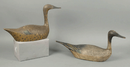A rare pair of pintails from Kankakee, Ill., attained $97,750.