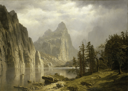 Albert Bierstadt (1830‱902), "Merced River, Yosemite Valley,†1866, oil on canvas, 36 by 50 inches. The Metropolitan Museum of Art, gift of the sons of William Paton, 1909. ⁉mage ©The Metropolitan Museum of Art
