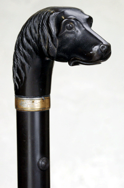 Patented in 1858, the Remington dog head gun curio cane brought $8,625.