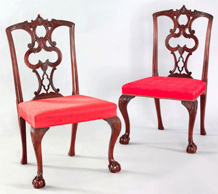 Sold at Auction: Federal Inlaid Mahogany Lolling Chair