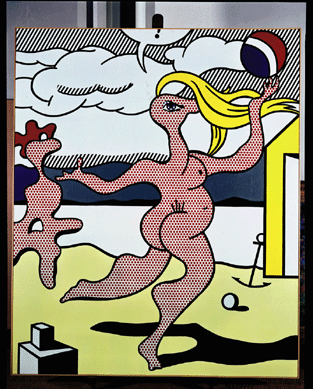 The sale's cover lot, Roy Lichtenstein's "Frolic,†1977, oil and magna on canvas, 80 by 66 inches, realized $6,018,500.