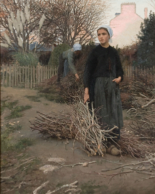 The Edward E. Simmons (American, 1852‱931) oil on canvas, 40 by 32 inches, brought $93,600.