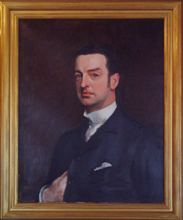 John Singer Sargent's portrait of Cornelius Vanderbilt II, painted in 1890, was acquired at a Sotheby's auction for $230,500. Previously in a private collection in England, the oil on canvas portrait depicts Vanderbilt bust-length in a black day suit against a neutral ground. 