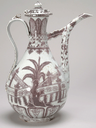 Top seller among the nearly 260 lots was a Chinese copper-red porcelain ewer and cover, which sold for $46,800.