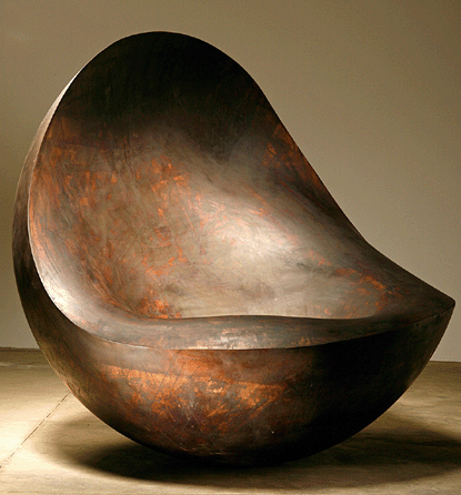 "Southern Hemisphere,†2007, made of patinated aluminum, is one of Arad's recent chairs. It measures 51 by 52 by 52 inches. Edition by The Gallery Mourmans, The Netherlands. Courtesy of private collection, Maastricht. ⁅rik and Petra Hesmerg photo