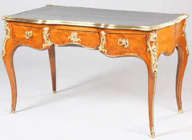 The highlight of the furniture category was a period Louis XV French ormolu mounted bureau-plat writing desk, circa 1850, that sold to a European phone bidder for $81,900.