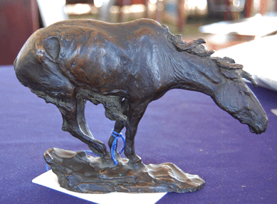 The bronze figure "Wind Swept†by James Earl Fraser was cast at the Newark, N.J., foundry of Auguste Griffoul & Bros. Co., and sold for $4,313.