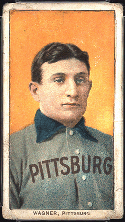 A  restored 1909 T206 Honus Wagner baseball card sold for $222,000.
