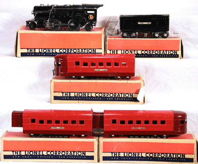 The 1936 Lionel for Macy's Streamliner sold for $4,290.