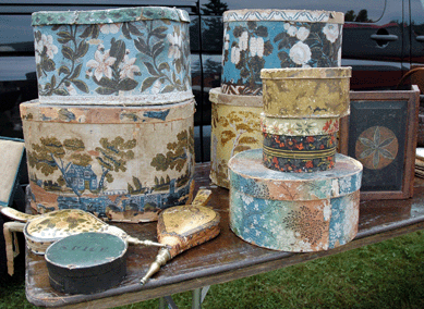 Early hatboxes at Mario Pollo, Bearsville, N.Y. ⁂rimfield Acres North