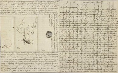 Jane Austen (1775‱817), autograph letter signed, cross written to save paper and postage: Southampton, to Cassandra Austen, February 8‹, 1807.