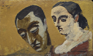 In the early 1930s, the artist painted "Portrait of Myself and My Imaginary Wife,†1933″4, oil on paperboard, 8 5/8 by 14¼ inches. Hirshhorn Museum and Sculpture Garden, Smithsonian Institution, Washington, D.C. 