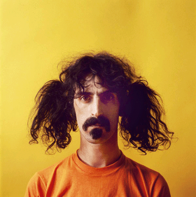 Rock's Dadaist, Frank Zappa, captured by Jerry Schatzberg, 1967. As author Gail Buckland writes, "The picture doesn't look at the soul of Zappa, it looks at what makes him unfathomable.†©Jerry Schatzberg
