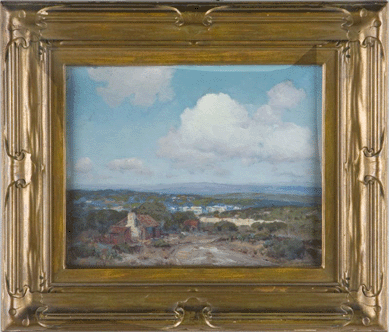 Oil on panel painting by Julian Onderdonk (1882‱922) titled "Rock Quarries†went to $29,900.