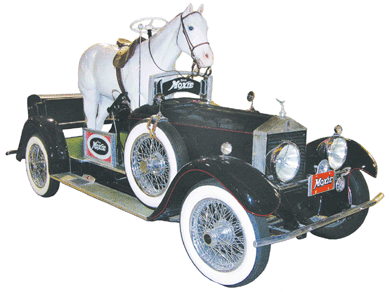 Later 1930s replica of a Rolls Royce version Moxiemobile, used in parades to promote Moxie, finished at $21,850.