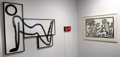Julian Opie, Keith Haring and Andy Warhol were featured at Galerie Jens Hafenrichter, Nuremberg, Germany.