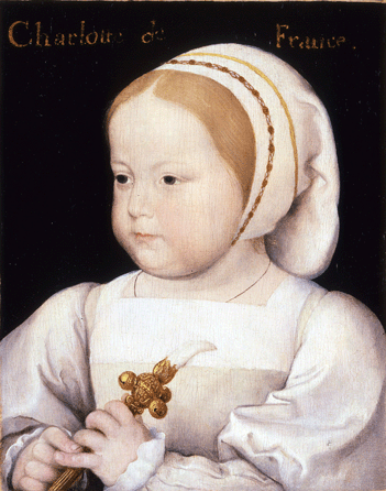 Jean Clouet, "Portrait of Madeline of France, 3rd Daughter of Francois I and Claude of France,†circa 1522, oil on panel; private collection, courtesy of The Weiss Gallery.
