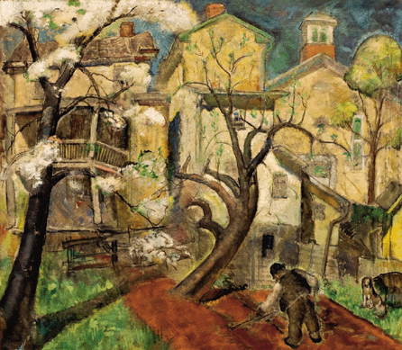 Charles Ward (1900‱962), "Goldie Peacock's House,†1935, oil on canvas, 28 by 32 inches. James A. Michener Art Museum, museum purchase and partial gift from Kristina Ward Turechek and Mary Ellen Ward. 