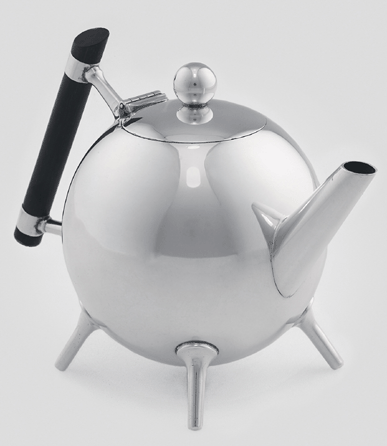 Christopher Dresser's electroplated silver teapot, circa 1880, made by James Dixon and Sons, illustrates a simplistic and unadorned style †"the simplicity he admired in Japanese objects.†Collection of Crab Tree Farm.