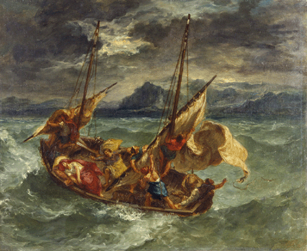 Eugène Delacroix, "Christ on the Sea of Galilee,†1854, oil on canvas. The Walters Art Museum,  Baltimore.