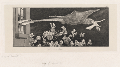 Max Klinger, "Abduction (A Glove, Opus VI),†first edition, 1881, etchings on chine collé (proof impressions). National Gallery of Art, Washington, D.C., anonymous gift.