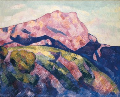 Marsden Hartley, "Mont Saint Victoire,†1927, private collection of Elaine and Henry Kaufman.