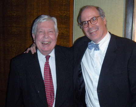 Dean Failey, left, with John Hayes