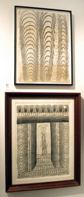 Drawings by Martin Ramirez were shown at Ron Jagger Fine Art, New York City.