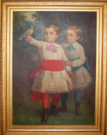 The 1878 portrait by Eastman Johnson of the brothers William Watson Caswell and John Caswell Jr of Boston and Beverly, Mass., went for $74,750 to a California buyer. 