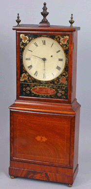 The Aaron Willard shelf clock, circa 1815, sold for $8,050.