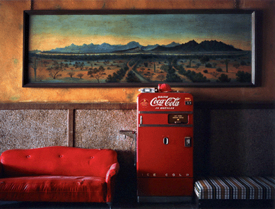 Wim Wenders, "Lounge Painting, Gila Bend, Arizona,†1983.