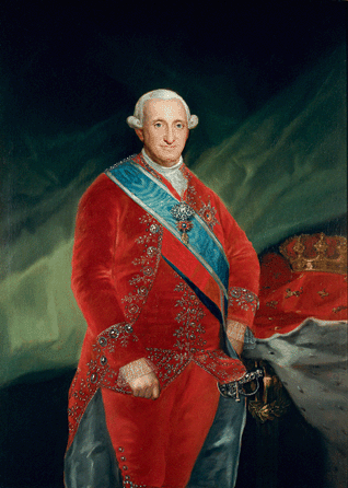 Francisco de Goya, "Carlos IV,†1789, oil on canvas. Madrid, Royal Academy of History.