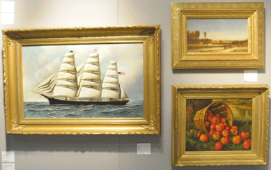 Paintings by Antonio Jacobsen, Samuel Coleman and Levi Prentiss at The Caldwell Gallery, Manlius, N.Y.
