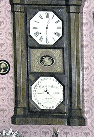 The Nineteenth Century calendar clock was reportedly stolen between January 21 and February 23 from a Rollinsford, N.H., home.