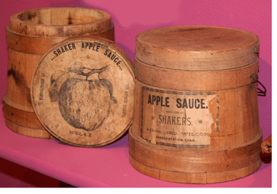 Applesauce firkins, pine and iron, Enfield, N.H.